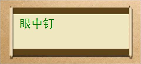 眼中钉